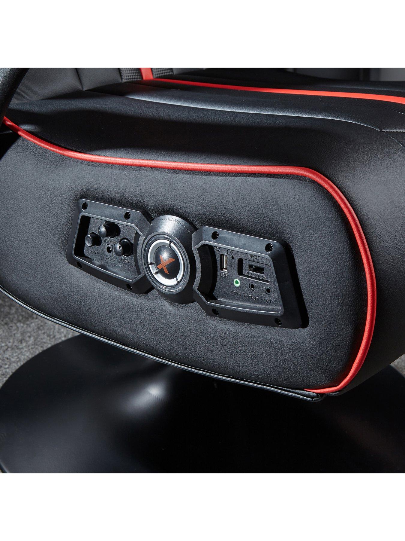 Image 4 of 6 of X Rocker X Rocker Torque 2.1 Red Stereo Audio Gaming Chair with Vibration