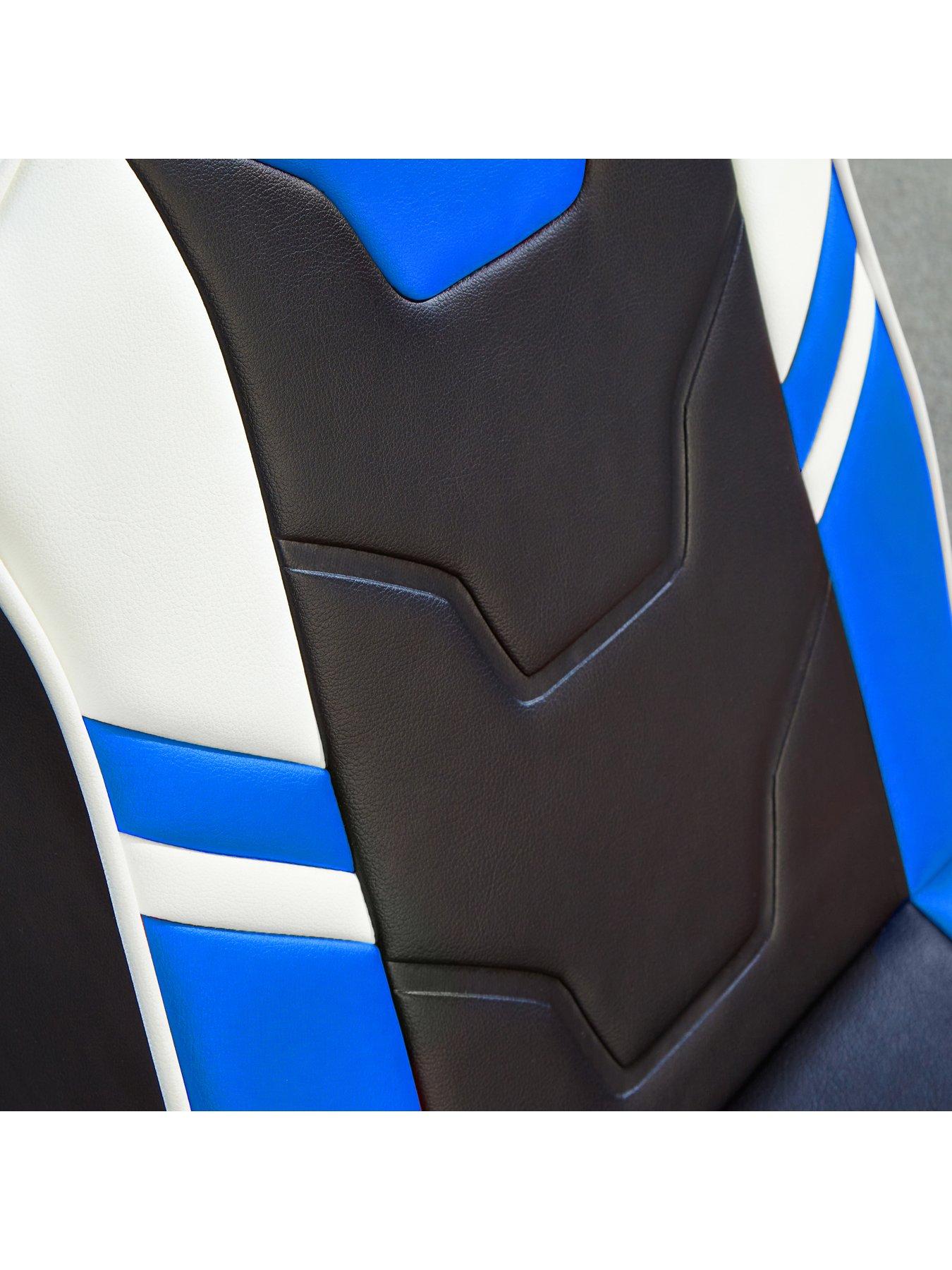 Image 3 of 6 of X Rocker Shadow 2.0 Blue Stereo Audio Gaming Floor Rocker