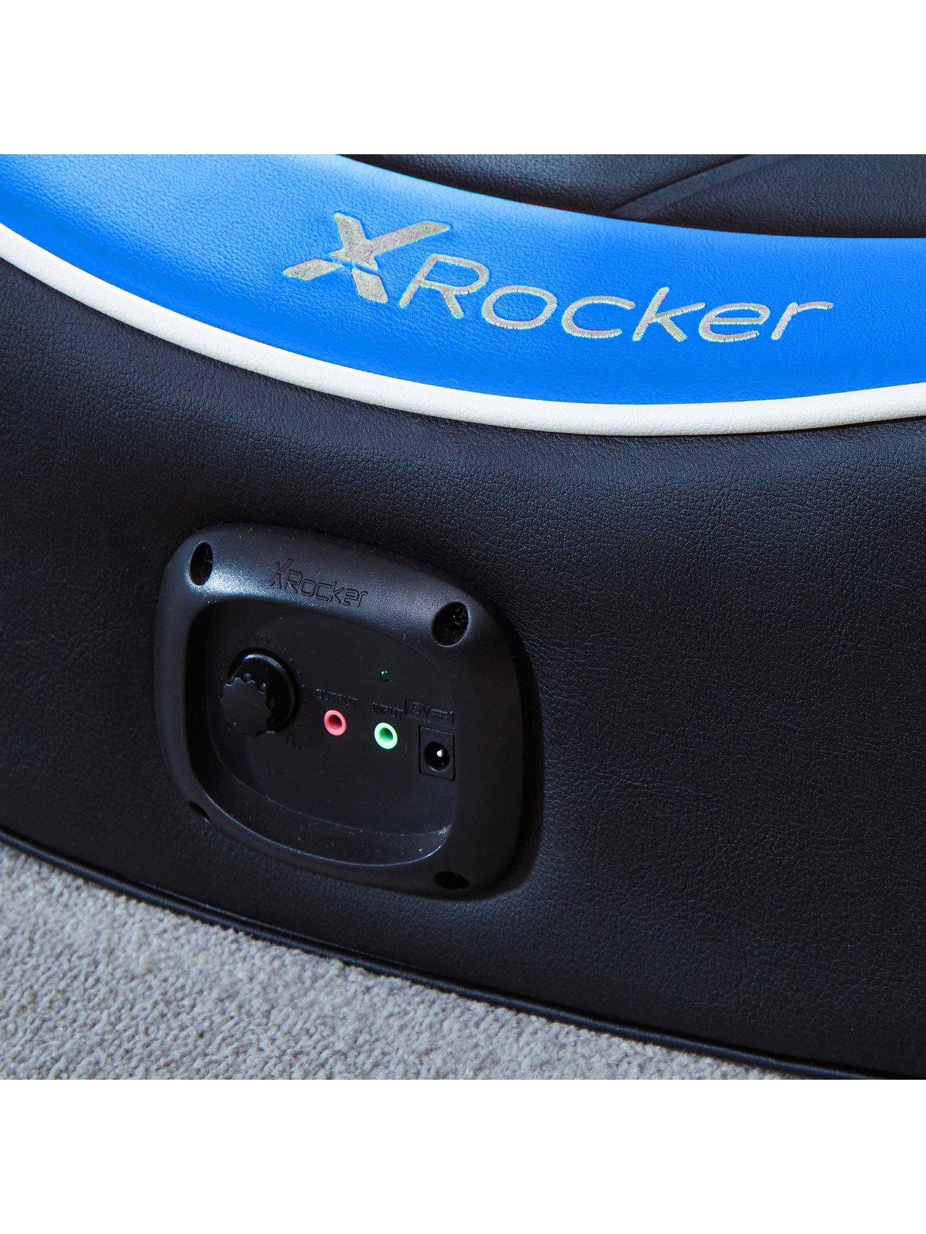 Image 5 of 6 of X Rocker Shadow 2.0 Blue Stereo Audio Gaming Floor Rocker