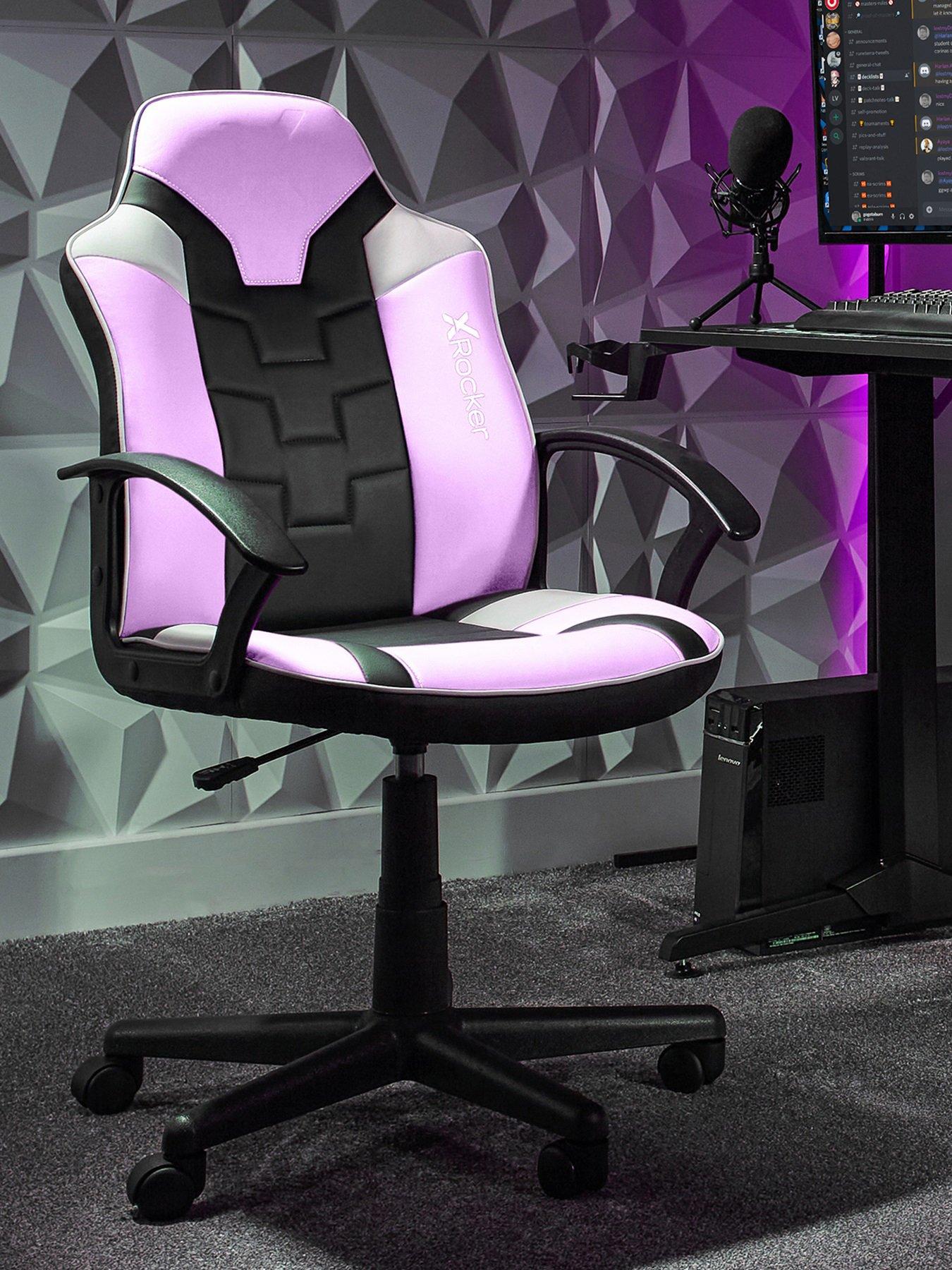 Pink and deals white gaming chair