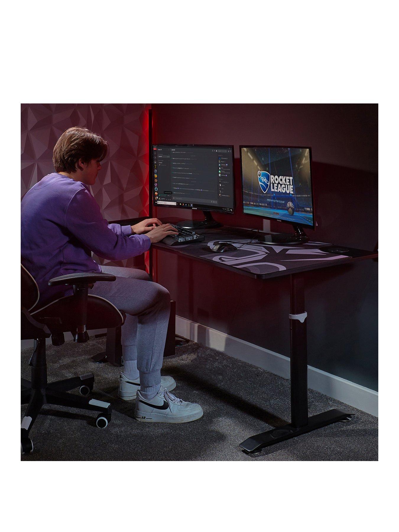 x-rocker-cougar-xl-esports-gaming-desk-with-manual-height-adjustmentstillFront