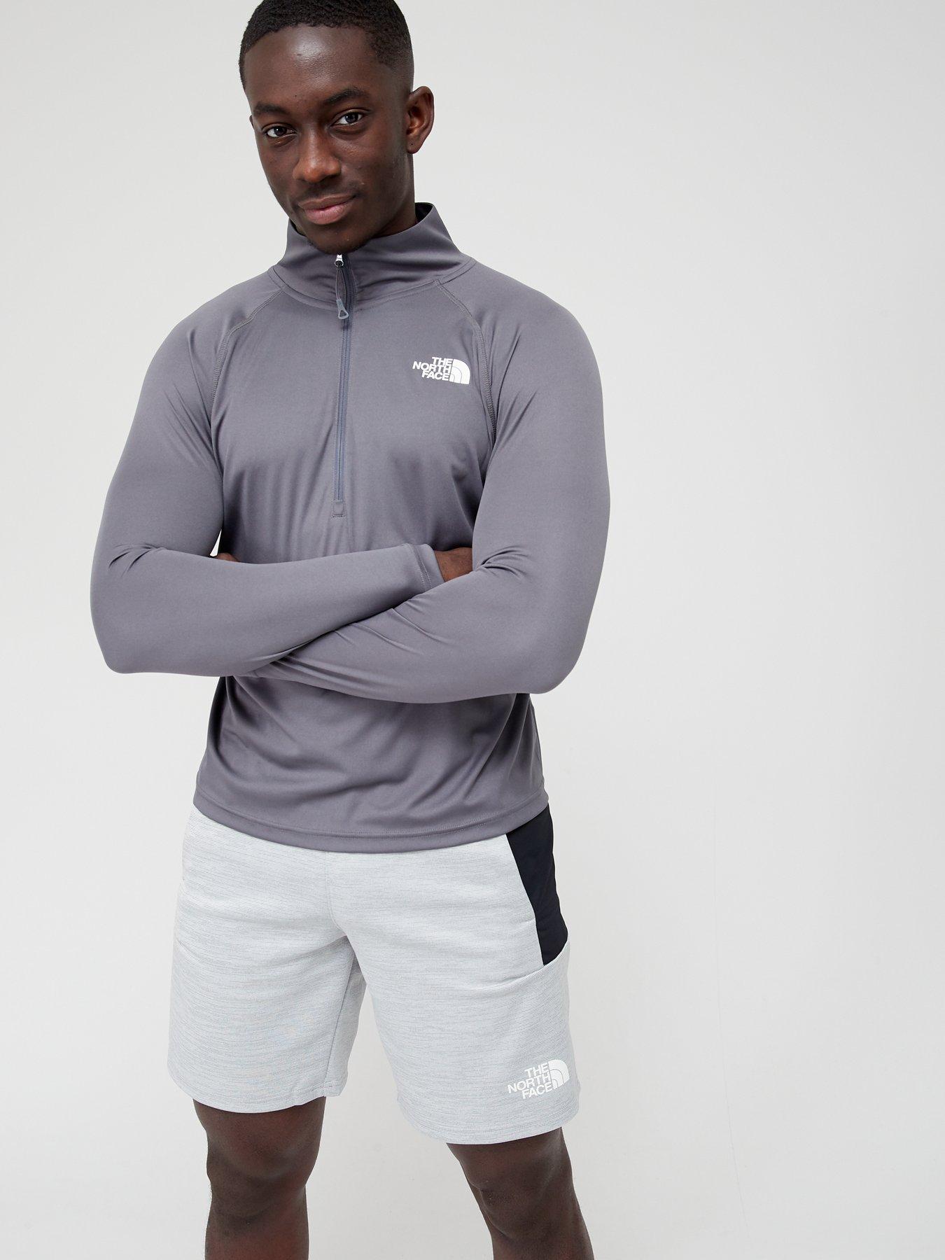 columbia engineered half zip top in bluebell