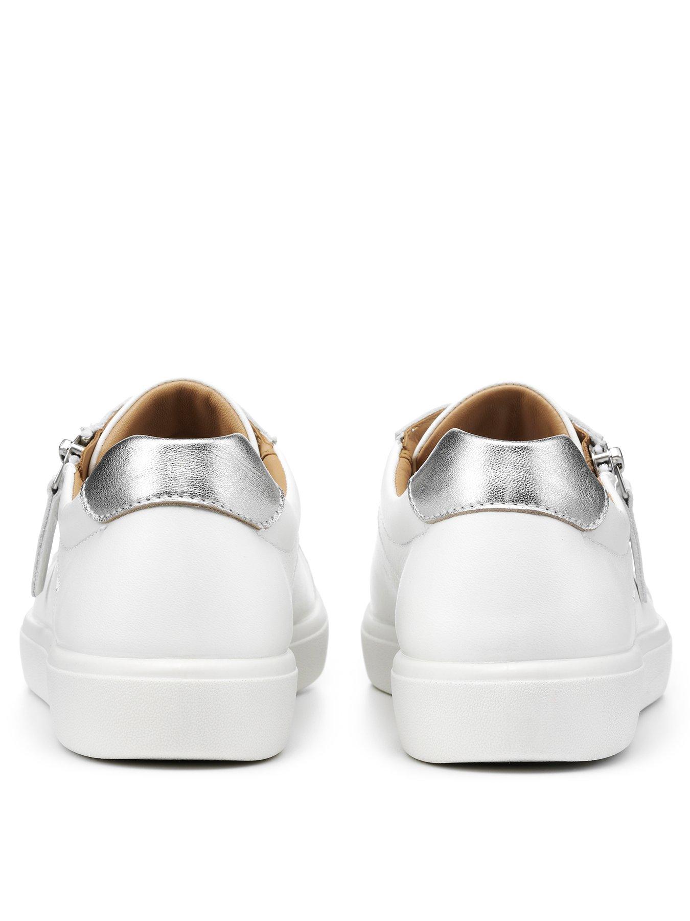 Wide fit ladies sales white trainers