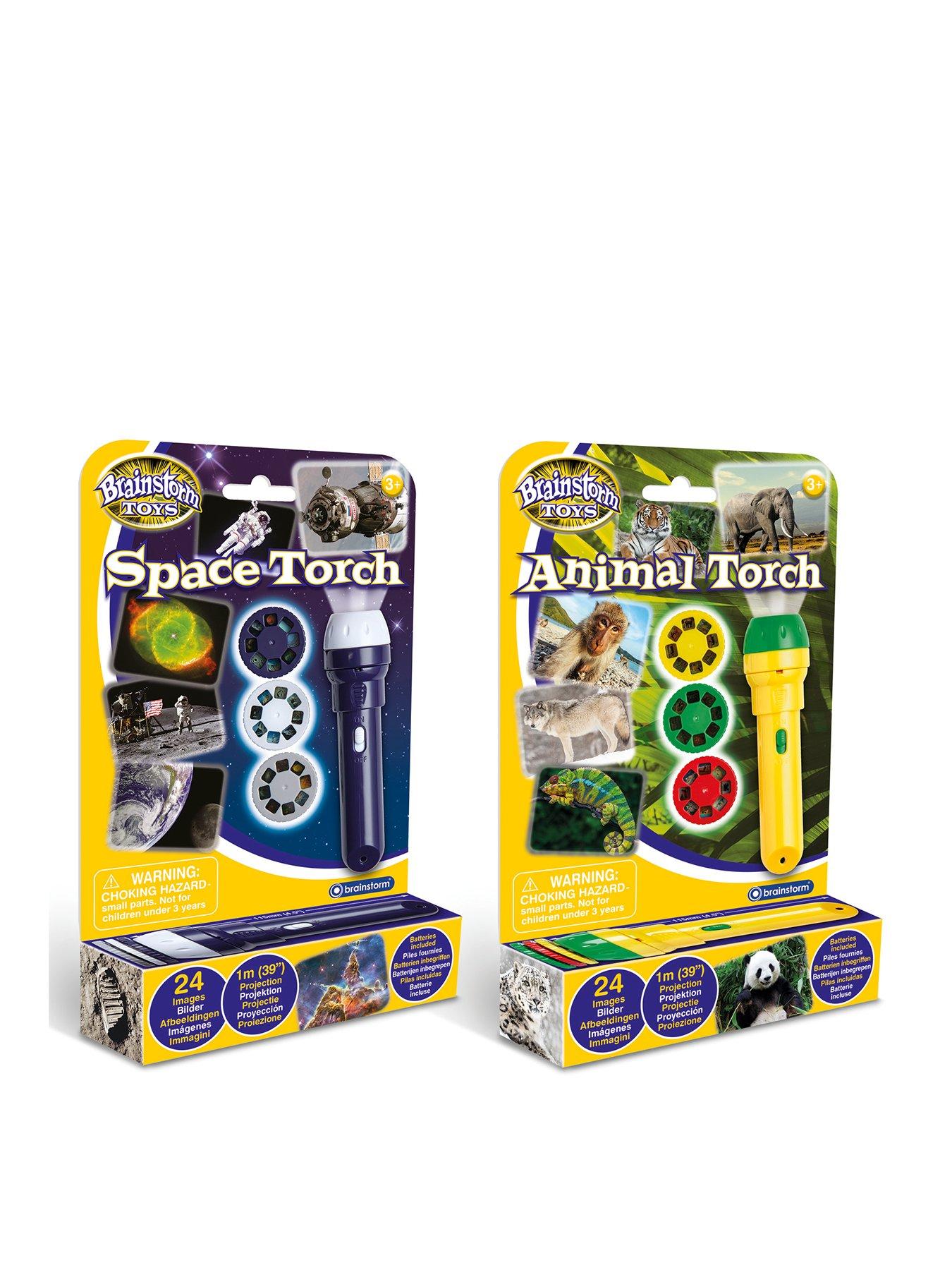 Space and Animal Torches & Projectors (2 pack)