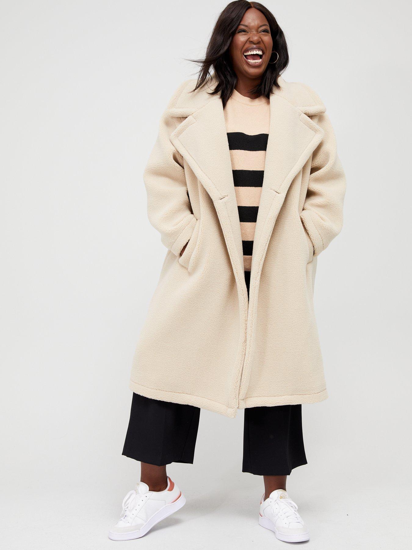 Only teddy shop oversized coat