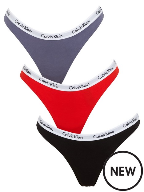 calvin-klein-3-pack-thongs-blackbluered