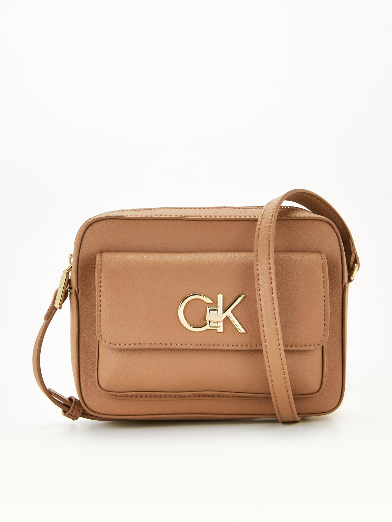 Calvin Klein Re-lock Camera Bag With Flap - Brown | Very Ireland