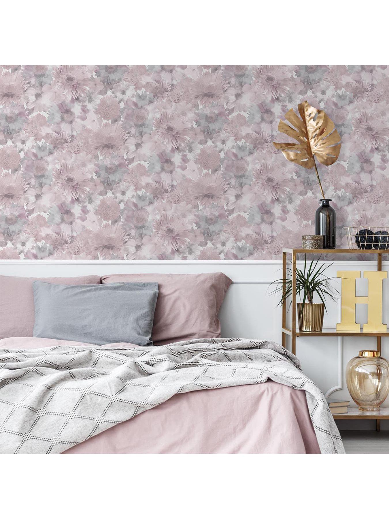 undefined Summer Garden Pink Wallpaper