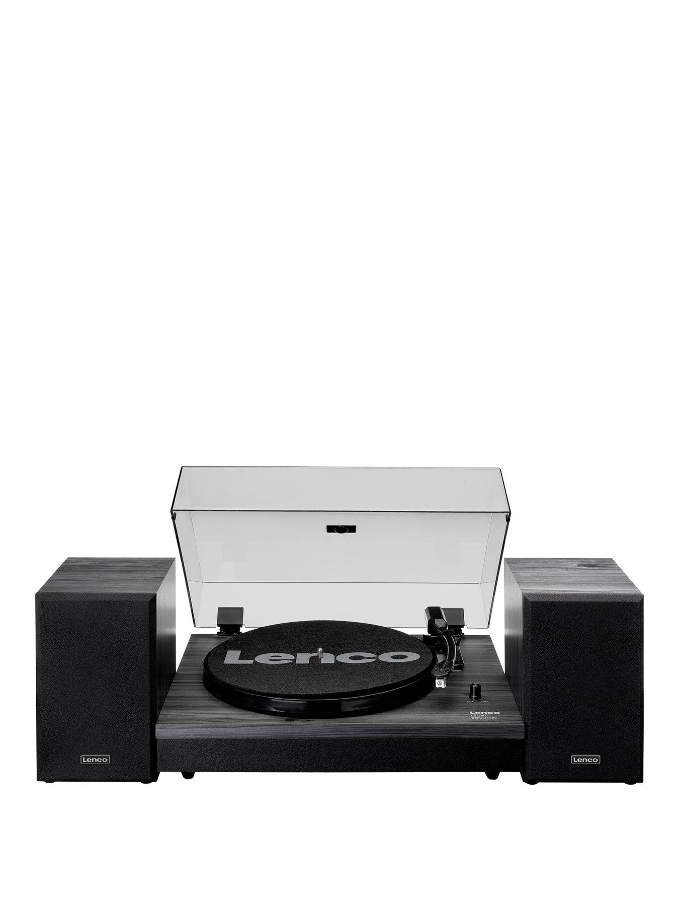 Image 1 of 8 of Lenco Lenco LS-300 Black Turntable and Hi Fi Speakers