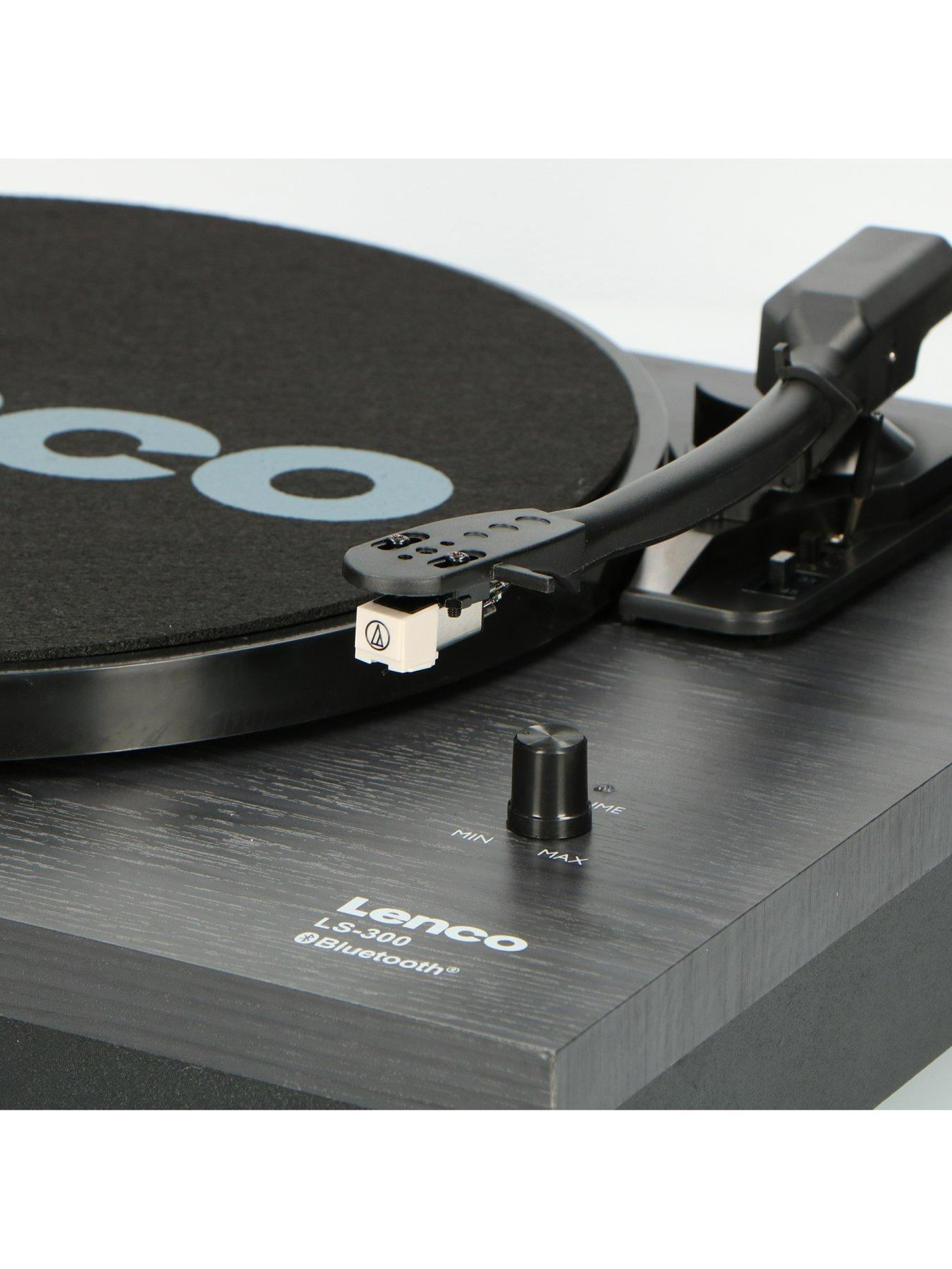 Image 4 of 8 of Lenco Lenco LS-300 Black Turntable and Hi Fi Speakers