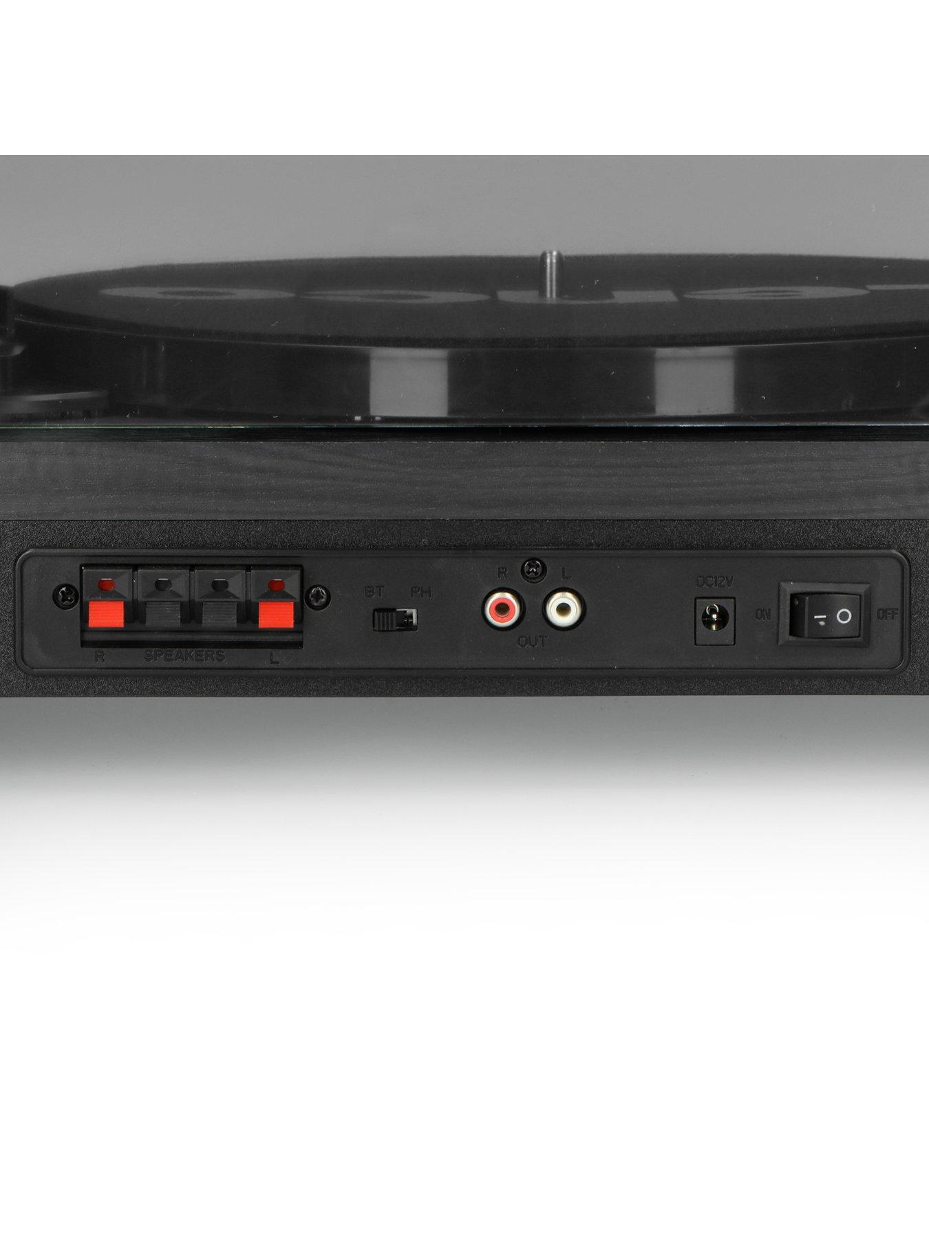 Image 5 of 8 of Lenco Lenco LS-300 Black Turntable and Hi Fi Speakers