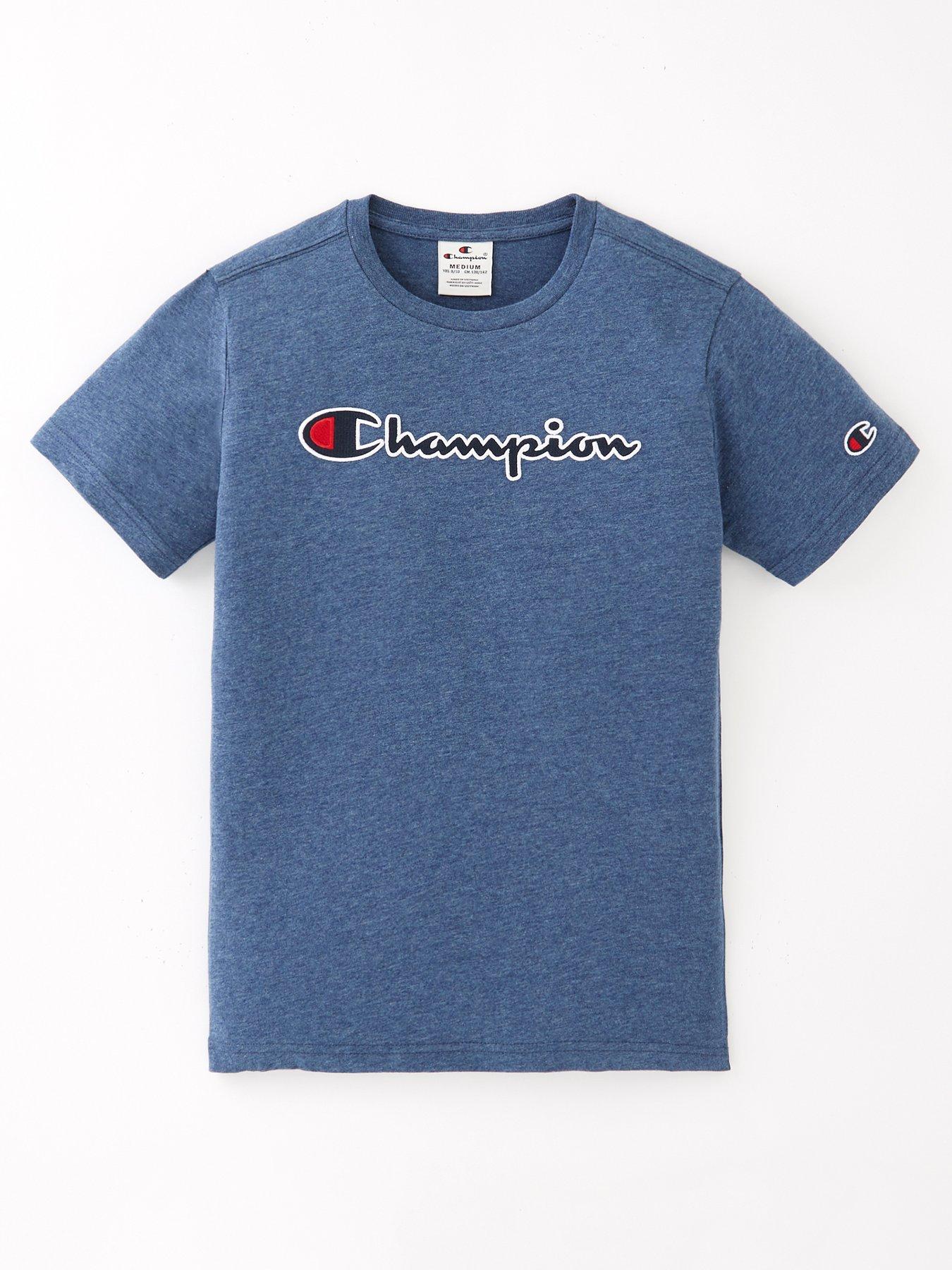 Navy champion cheap t shirt