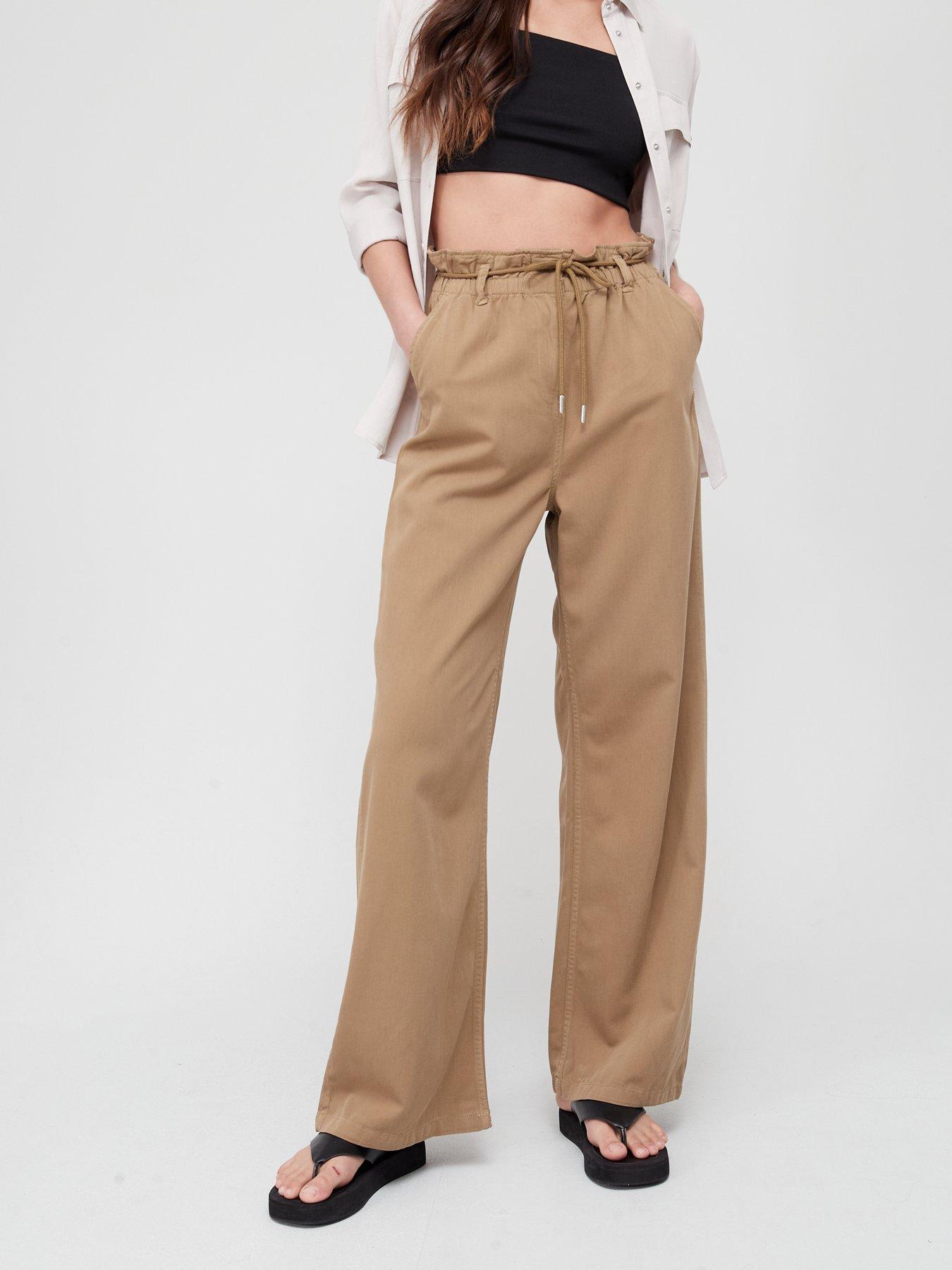 v-by-very-paperbag-waist-wide-leg-trouser-sepia