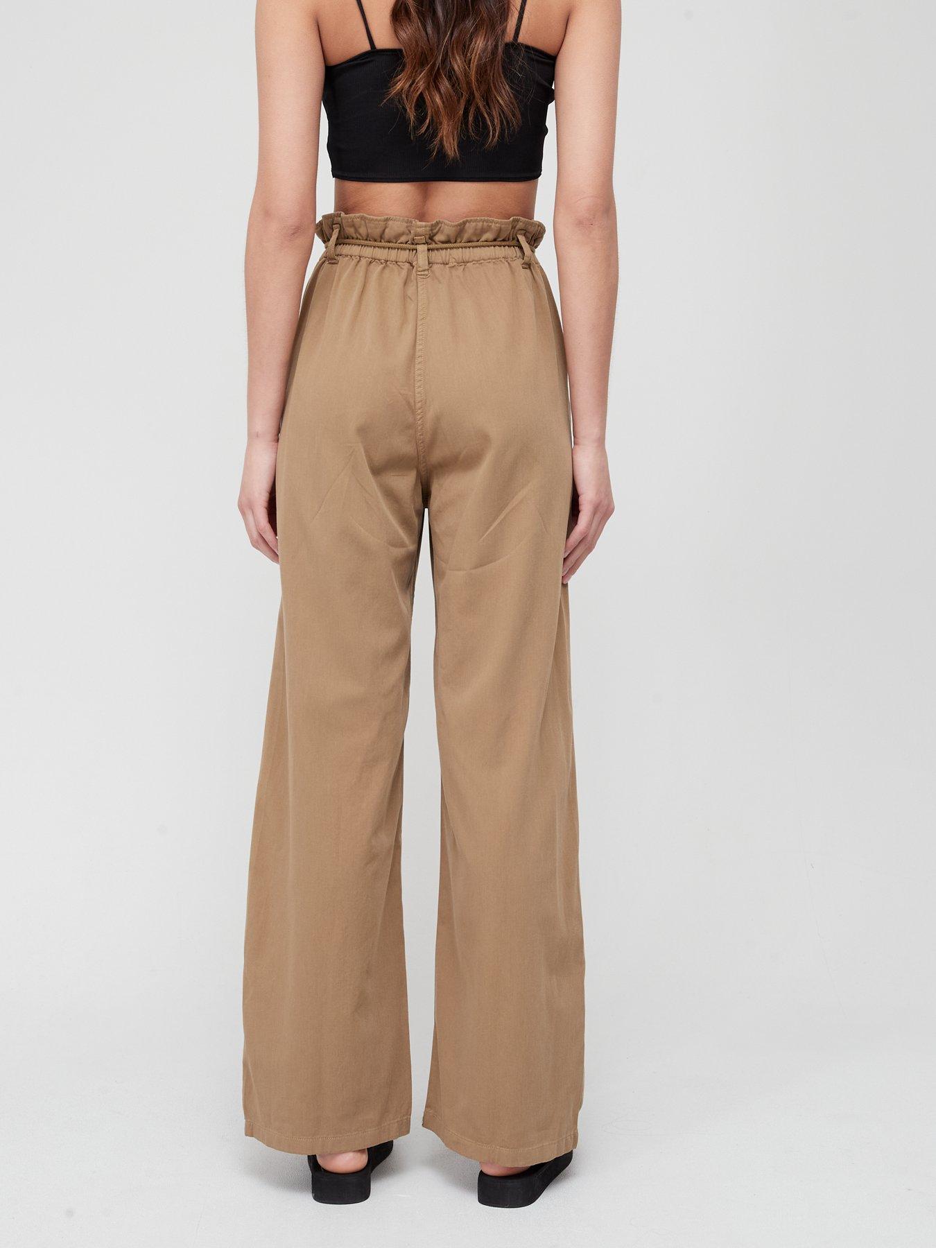 v-by-very-paperbag-waist-wide-leg-trouser-sepiastillFront