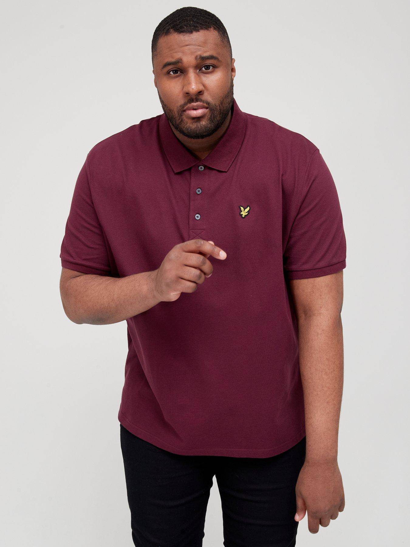 Dark red polo outlet shirt