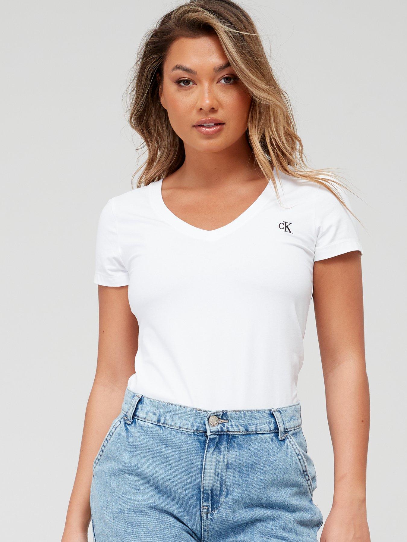 Casual Tops, White, Calvin klein jeans, Tops & t-shirts, Women