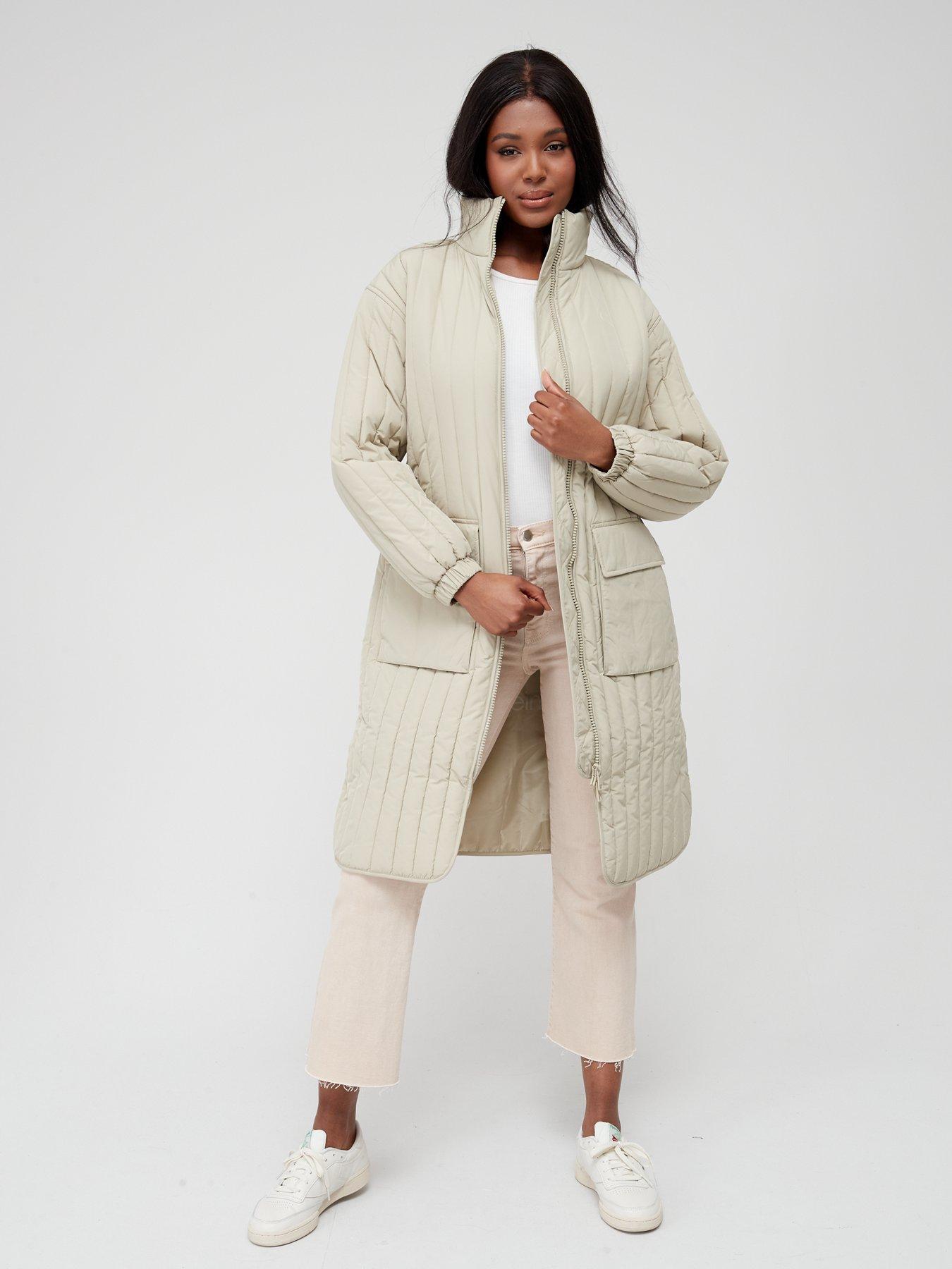 Calvin klein quilted deals coat