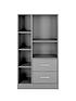 everyday-newnbspmetro-3-piece-storage-bookcase-package-greyoutfit
