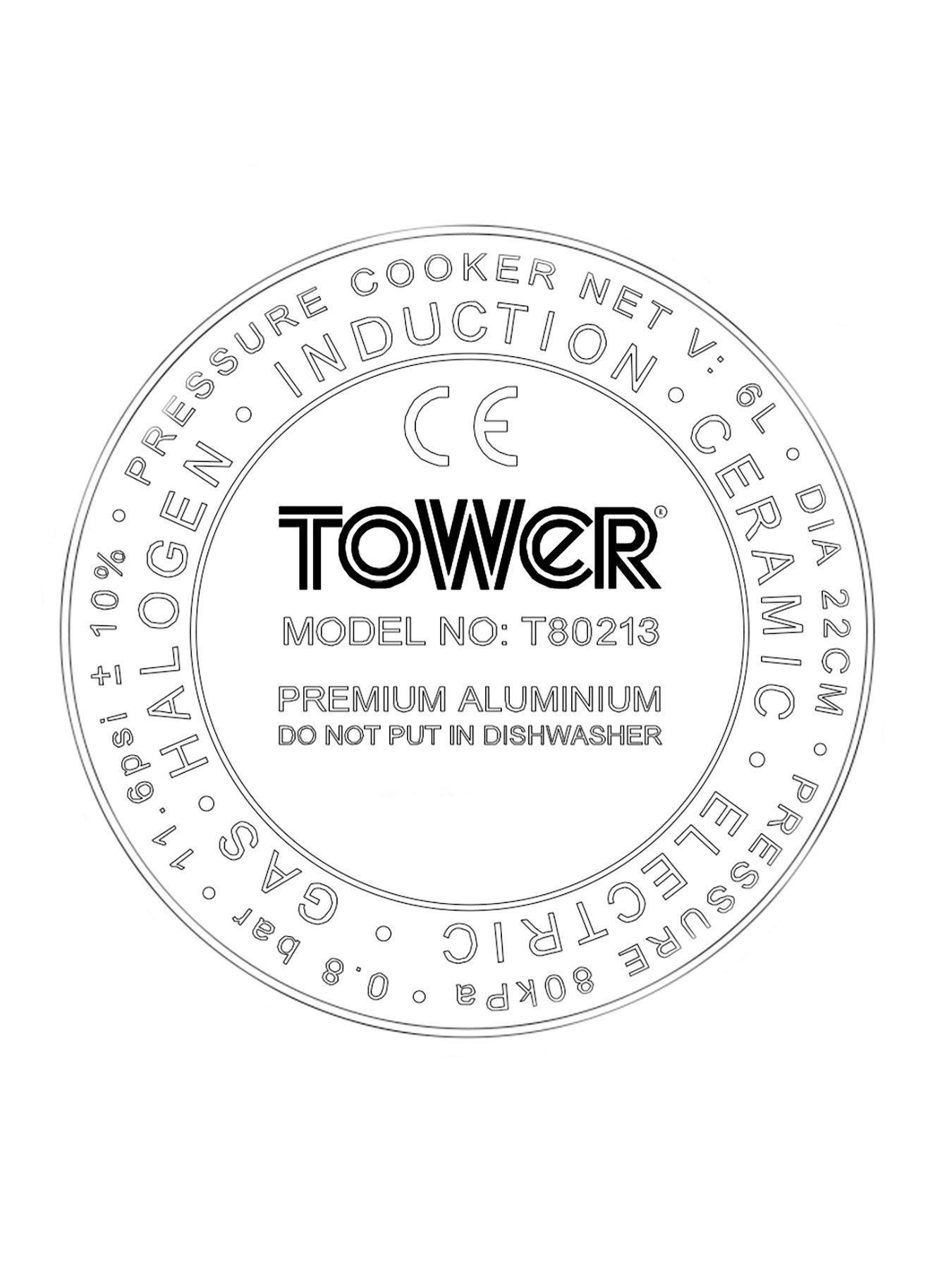 Image 2 of 5 of Tower 6l Hi Dome Aluminium Pressure Cooker