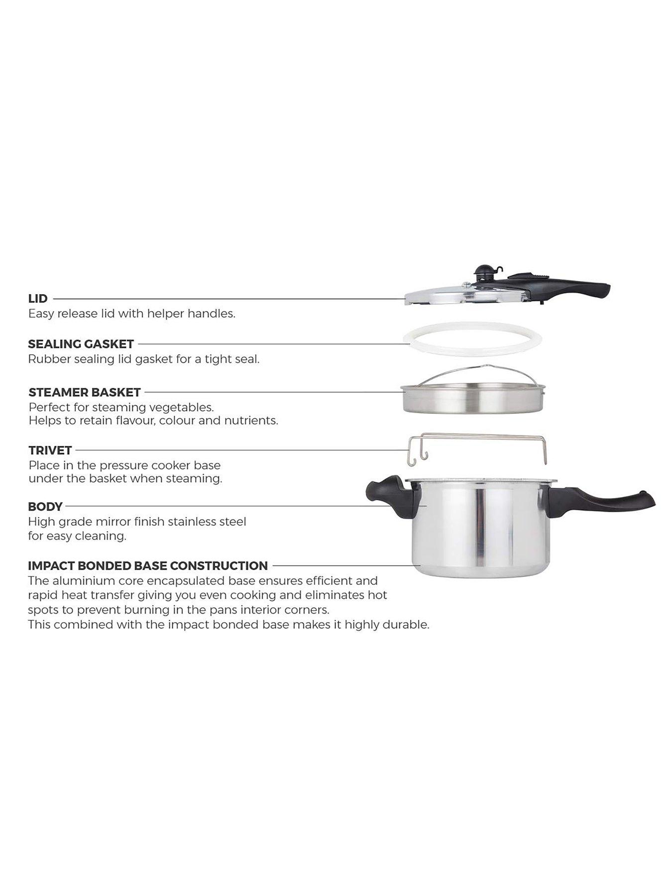 Image 4 of 5 of Tower 6l Hi Dome Aluminium Pressure Cooker