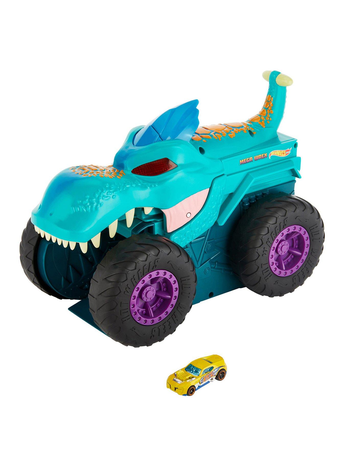 Image 1 of 7 of Hot Wheels Monster Trucks Car Chompin' Mega-Wrex Vehicle