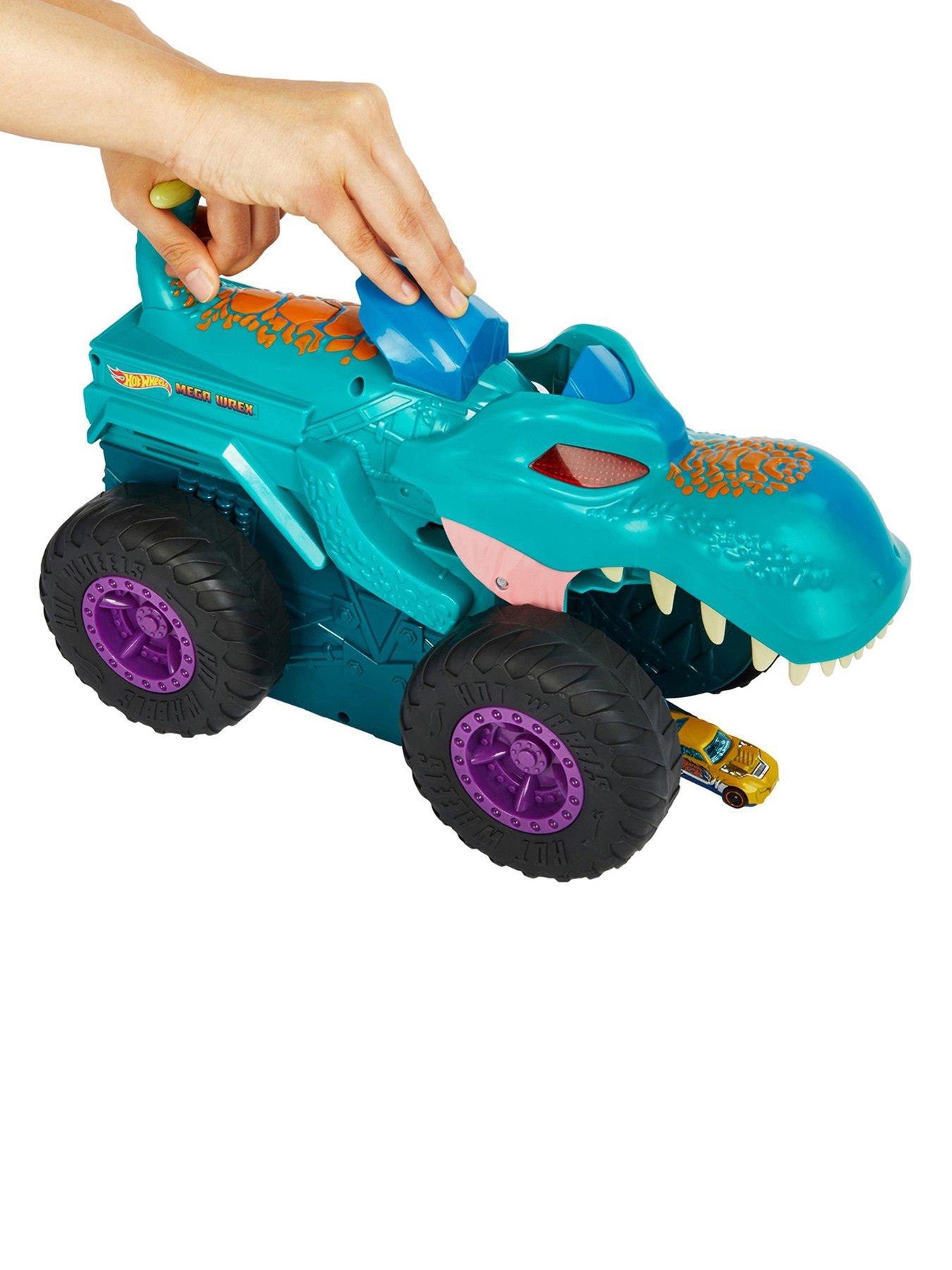 Image 5 of 7 of Hot Wheels Monster Trucks Car Chompin' Mega-Wrex Vehicle