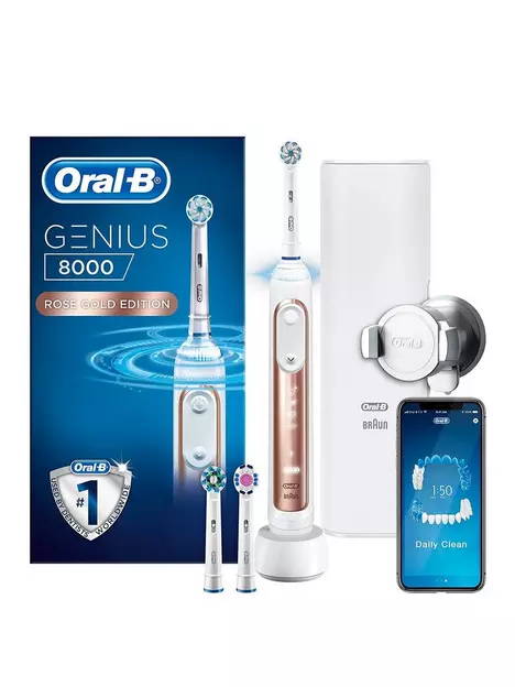 prod1091163921: Oral-B Genius 8000 SE Rose Gold Electric Toothbrush