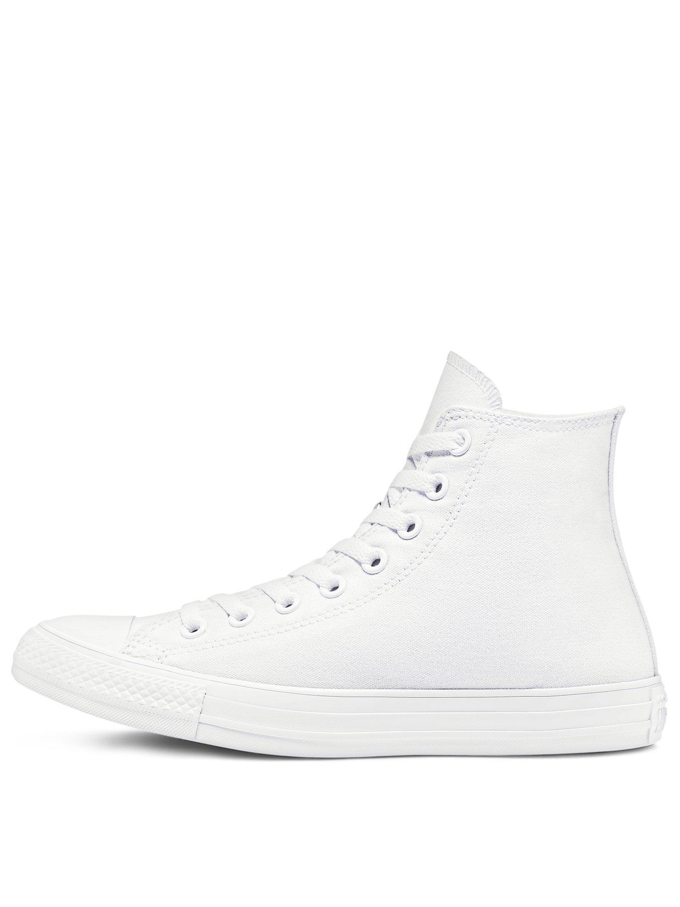Image 3 of 7 of Converse Unisex Canvas Hi Top Trainers - White