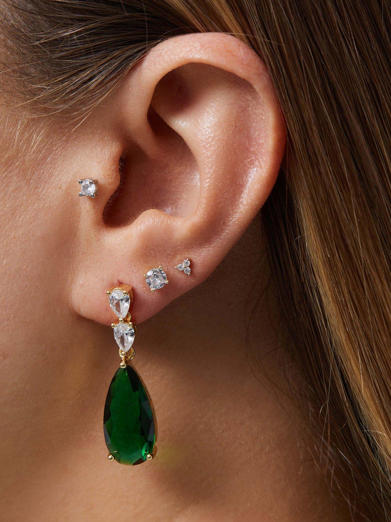 jon-richard-cubic-zirconia-emerald-green-pear-drop-earringstillFront