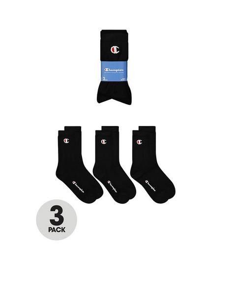 champion-3pk-crew-socks-black