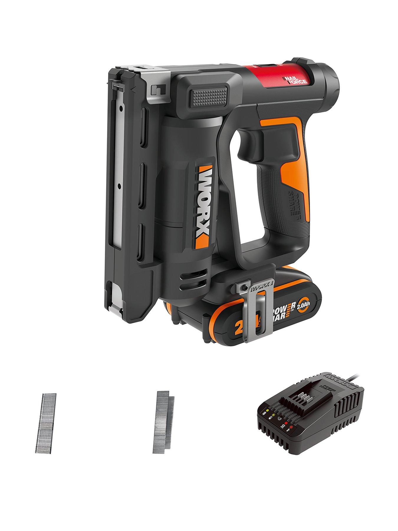 undefined 20V Cordless Narrow Crown Stapler with x1 2.0Ah Battery  &  Charger