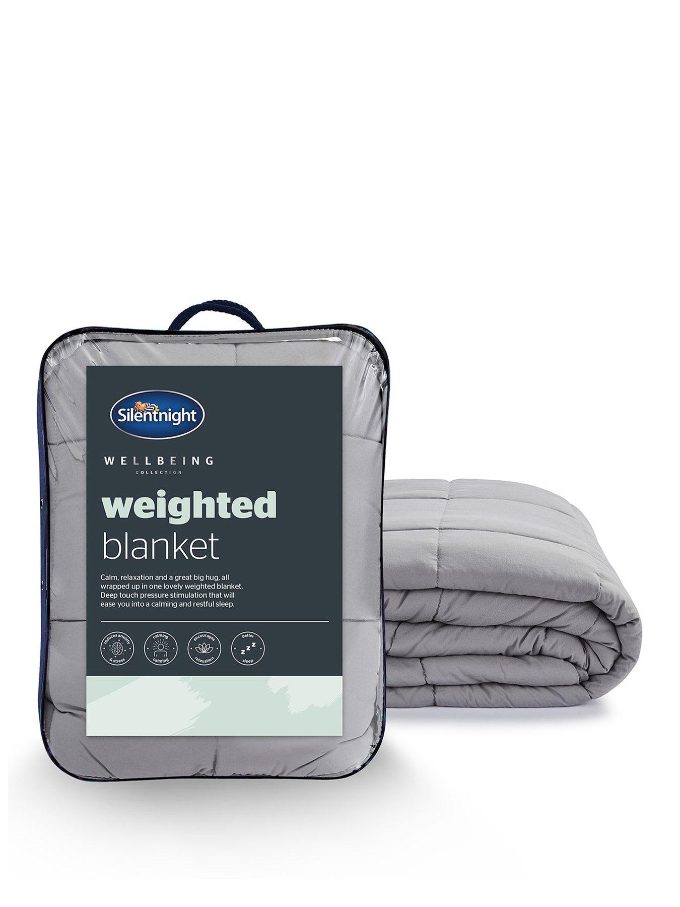 Silentnight Wellbeing Adult Weighted Blanket - 9kg - Grey | Very Ireland