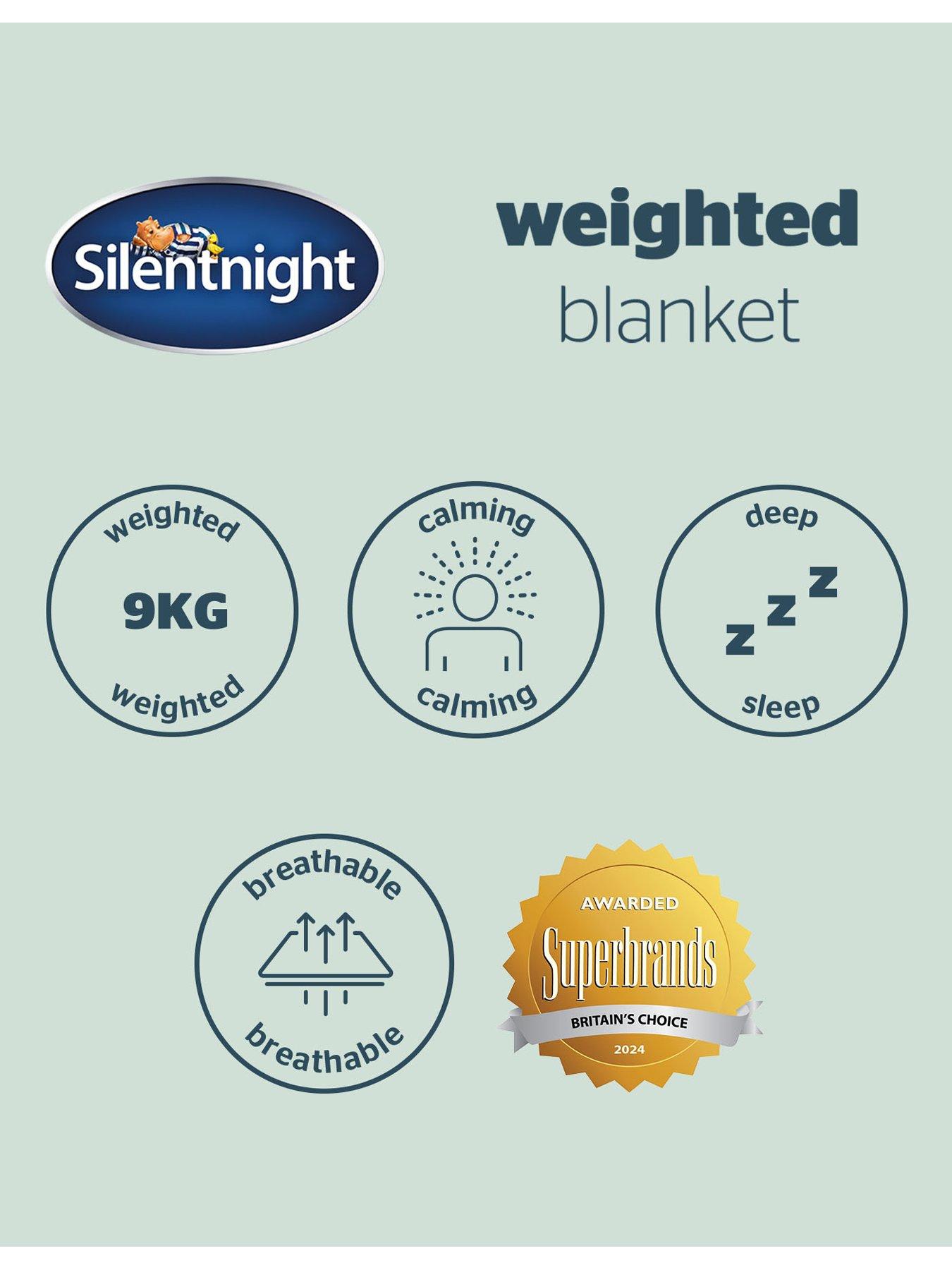Image 7 of 7 of Silentnight Wellbeing Adult Weighted Blanket - 9kg - Grey