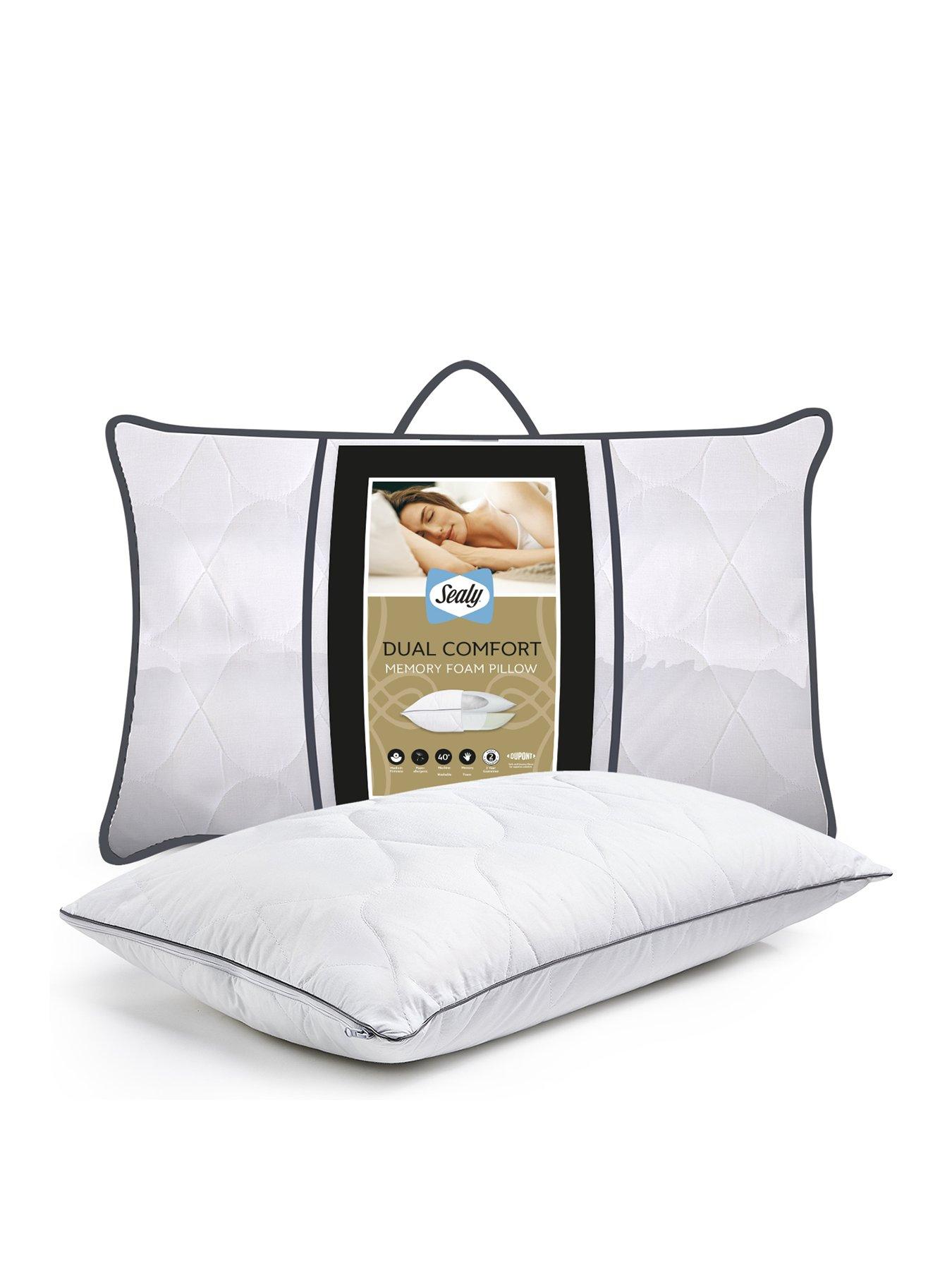 Image of Sealy Dual Comfort Memory Foam Pillow - White