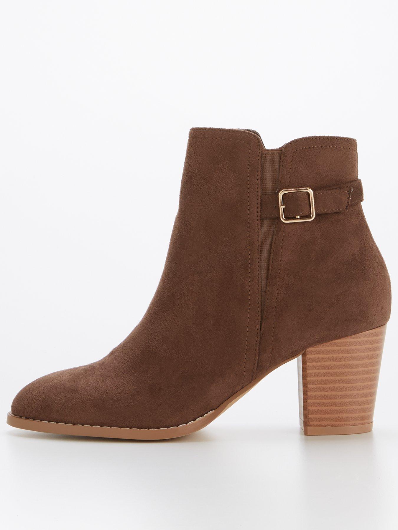 ankle brown boots ladies