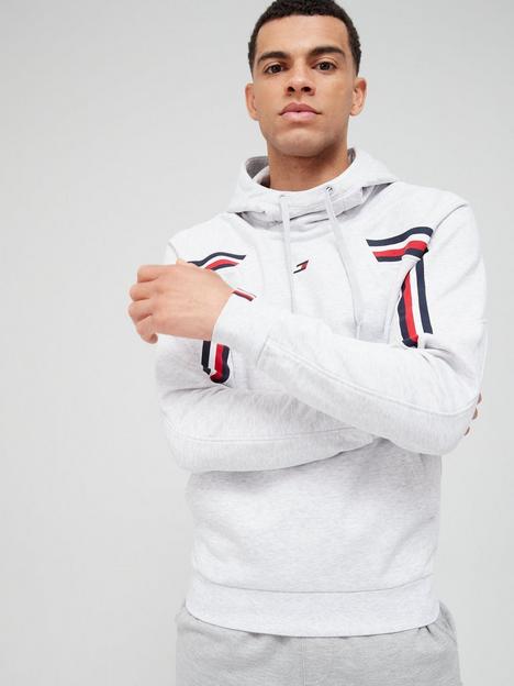 tommy-sport-global-stripe-hoodie-grey
