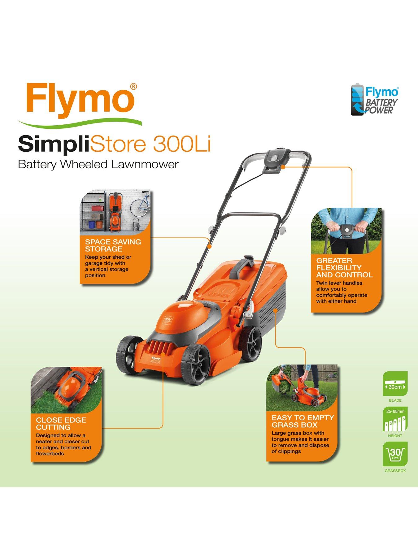 Flymo lawnmower battery sale