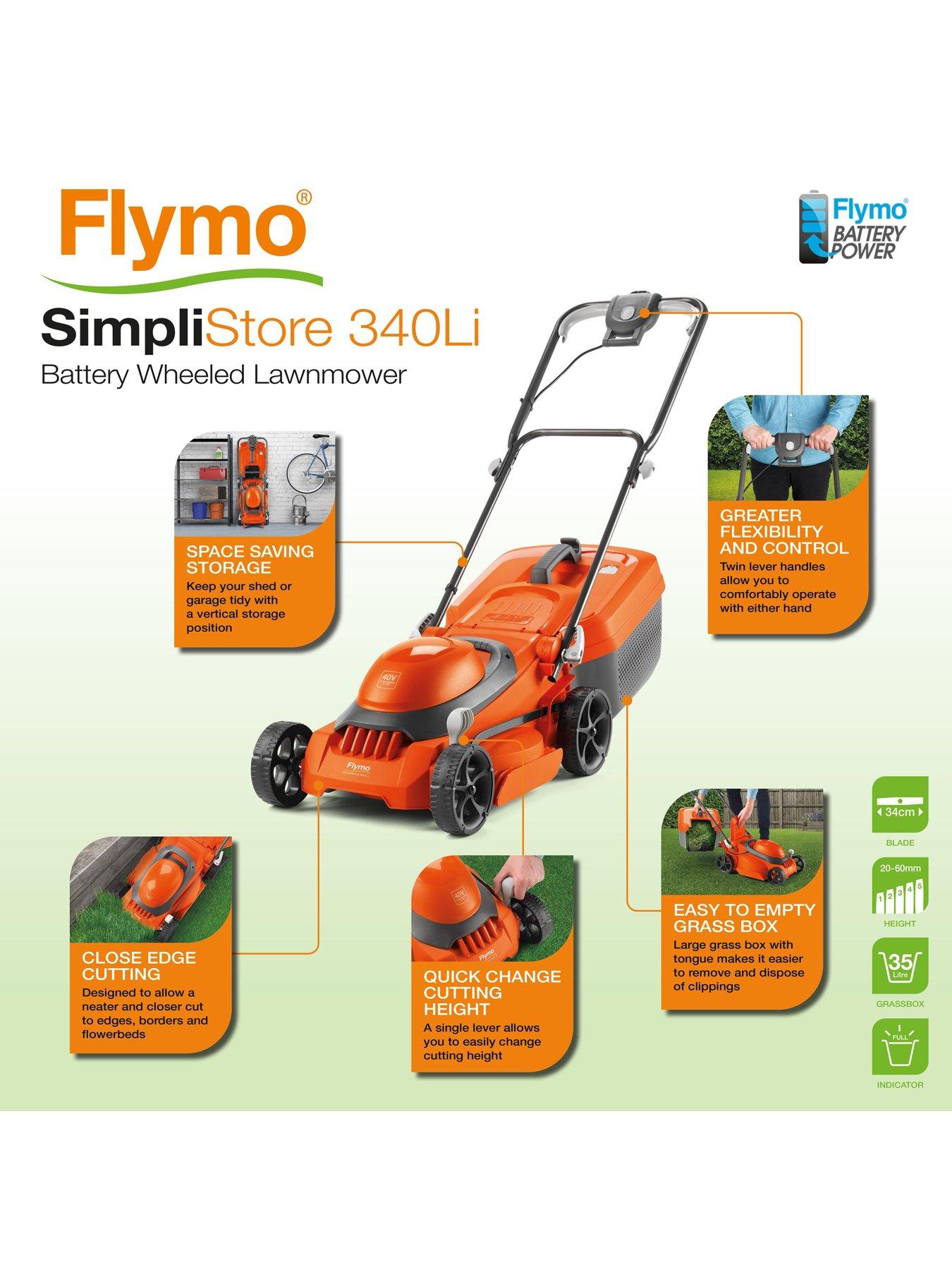 flymo-simplistore-340r-li-cordless-rotary-lawnmower-ndash-with-battery-and-charger-includedstillFront