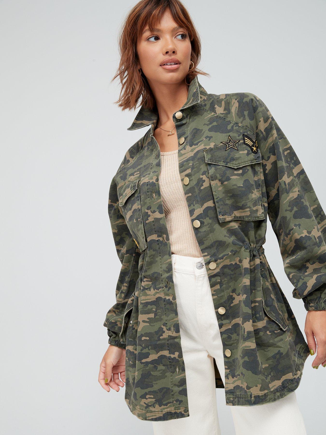 new look camo shacket
