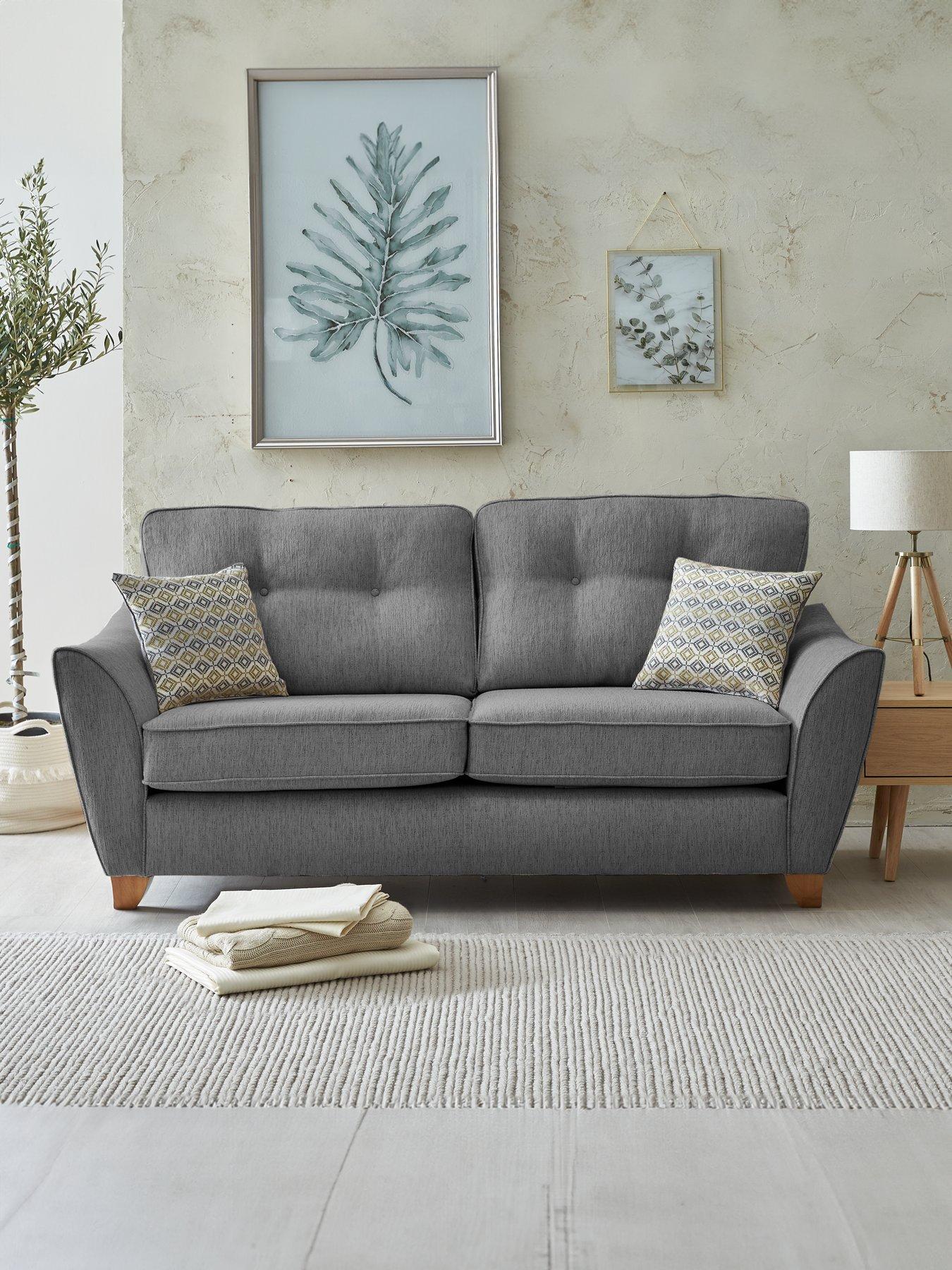 very-home-ashley-fabric-3-seater-sofafront