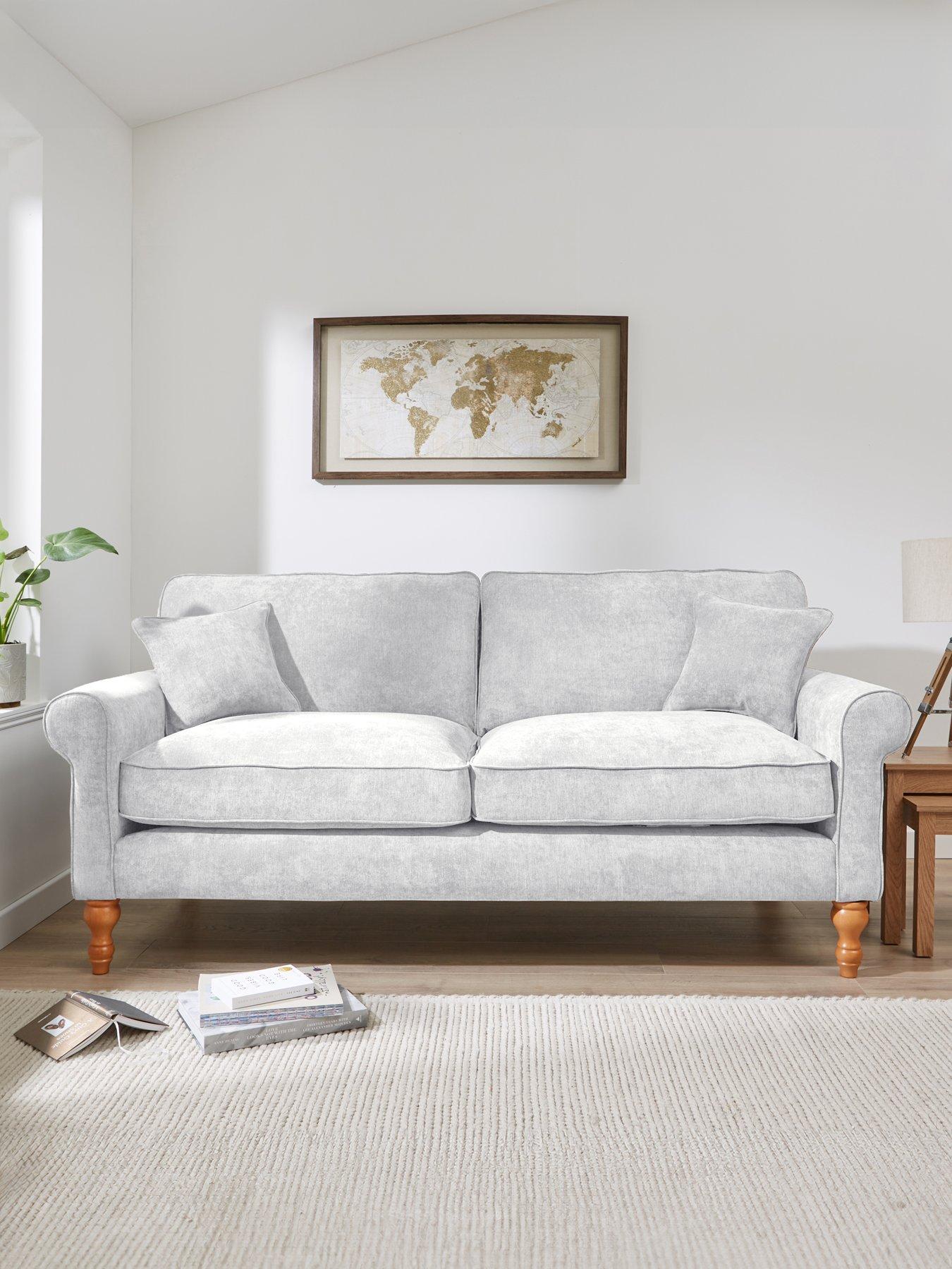 Very Home William Fabric 3 Seater Sofa - Made in the UK