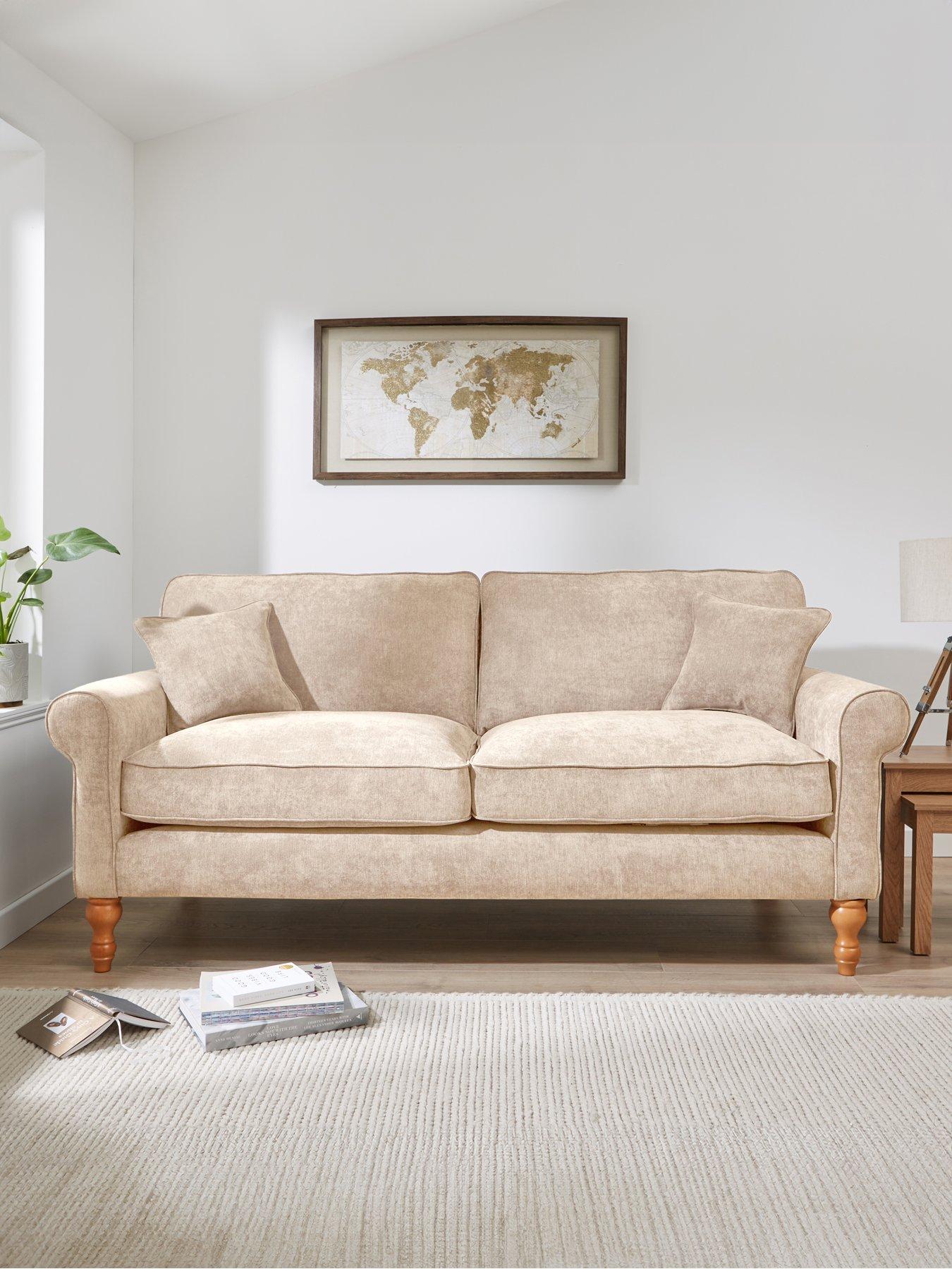 The Very Collection William Fabric 3 Seater Sofa - Made in the UK