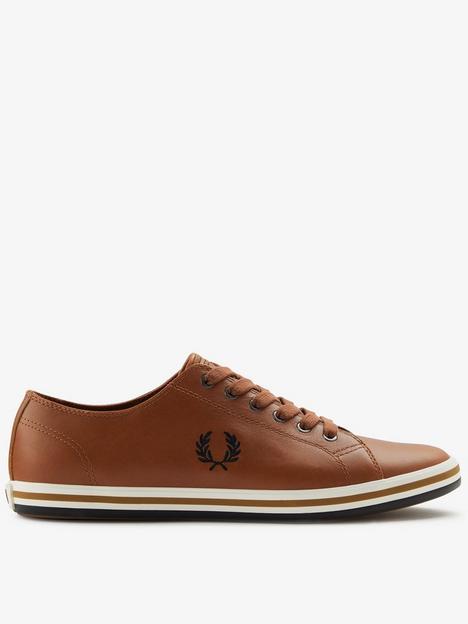 fred-perry-kingston-leather-plimsolls