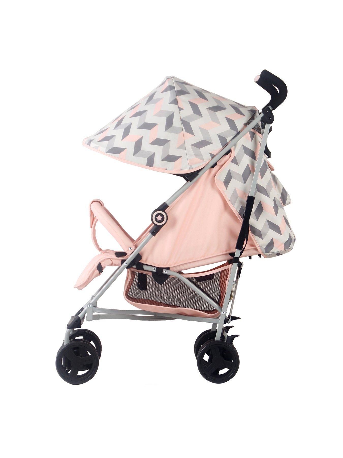 My babiie mb02 store pink chevron stroller