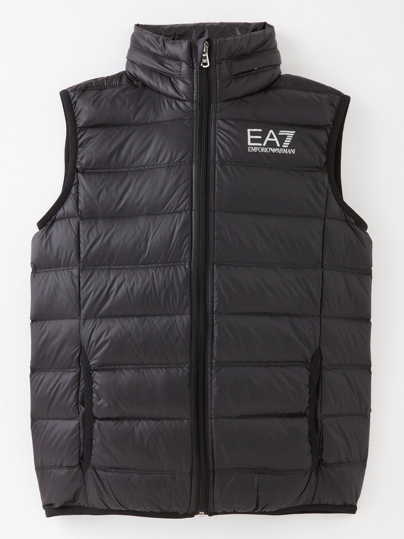 Ea7 emporio armani quilted clearance jacket black