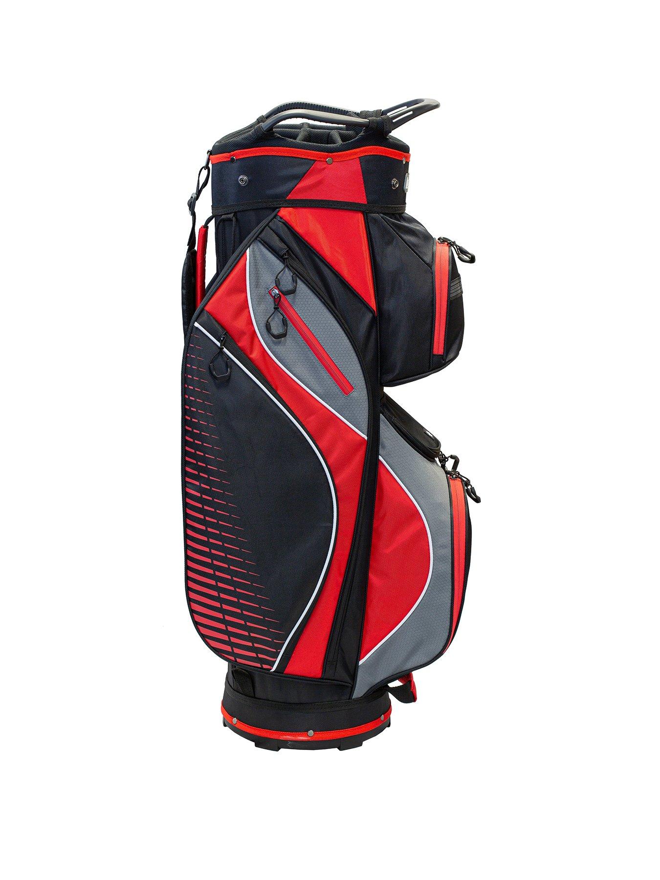 longridge-deluxe-lite-cart-bag-blackcharredstillFront