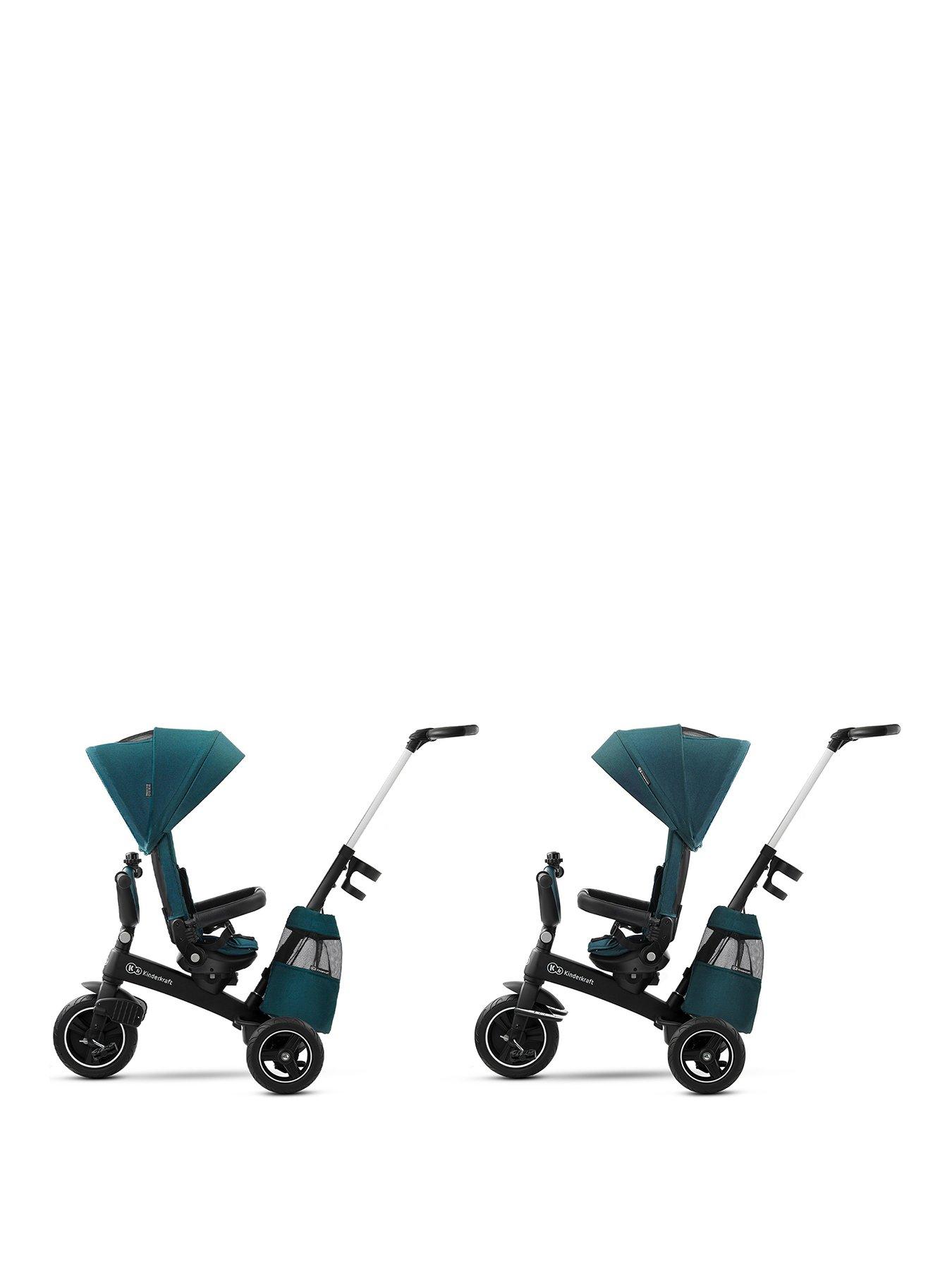 kinderkraft-easytwist-tricycle-midnight-greenstillFront