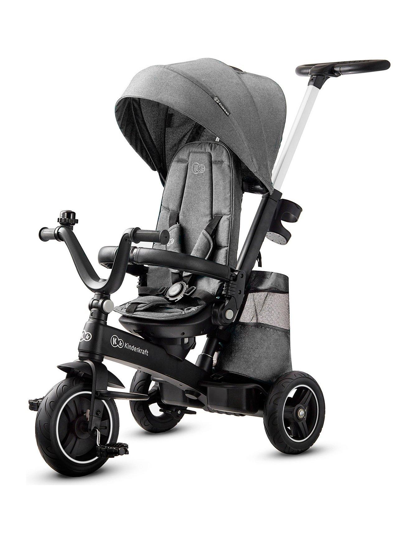 Image 1 of 7 of Kinderkraft Easytwist Tricycle - Platinum Grey