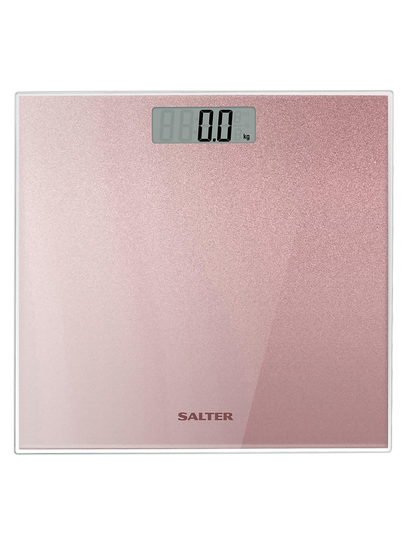 salter-rose-gold-glitter-electronic-personal-bathroom-scalesstillFront