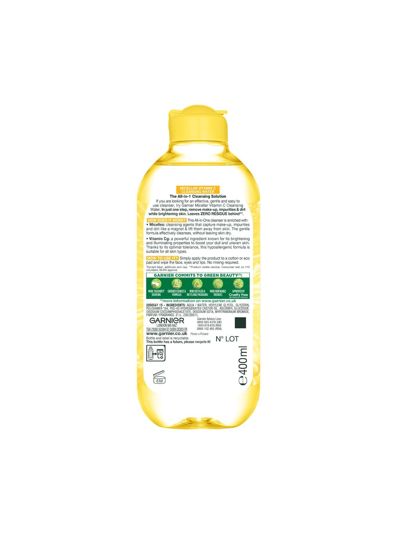 Image 5 of 5 of Garnier Micellar Vitamin C Water For Dull Skin 400ml